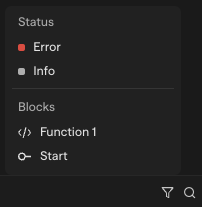Filter logs by block