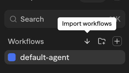 Import workflow